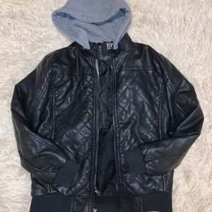 Faux leather jacket